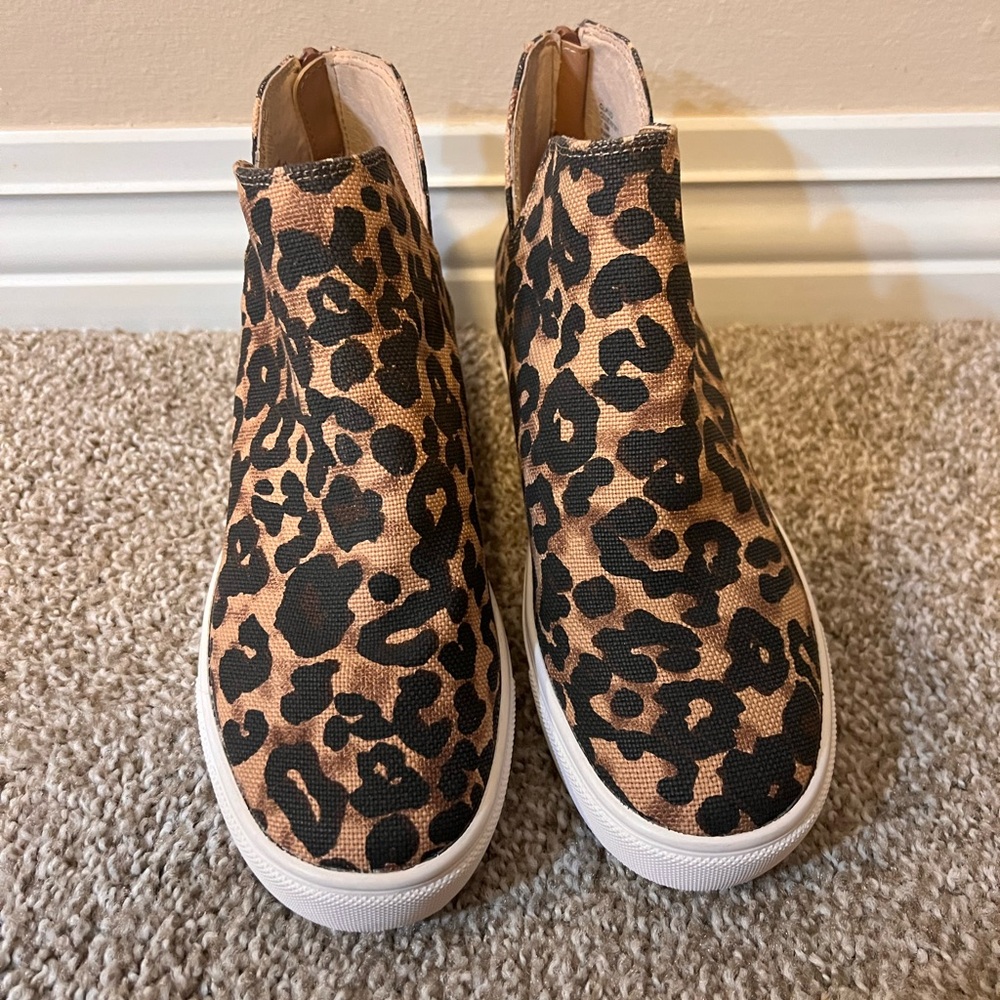 Leopard Canvas and Booties by Steve Madden
